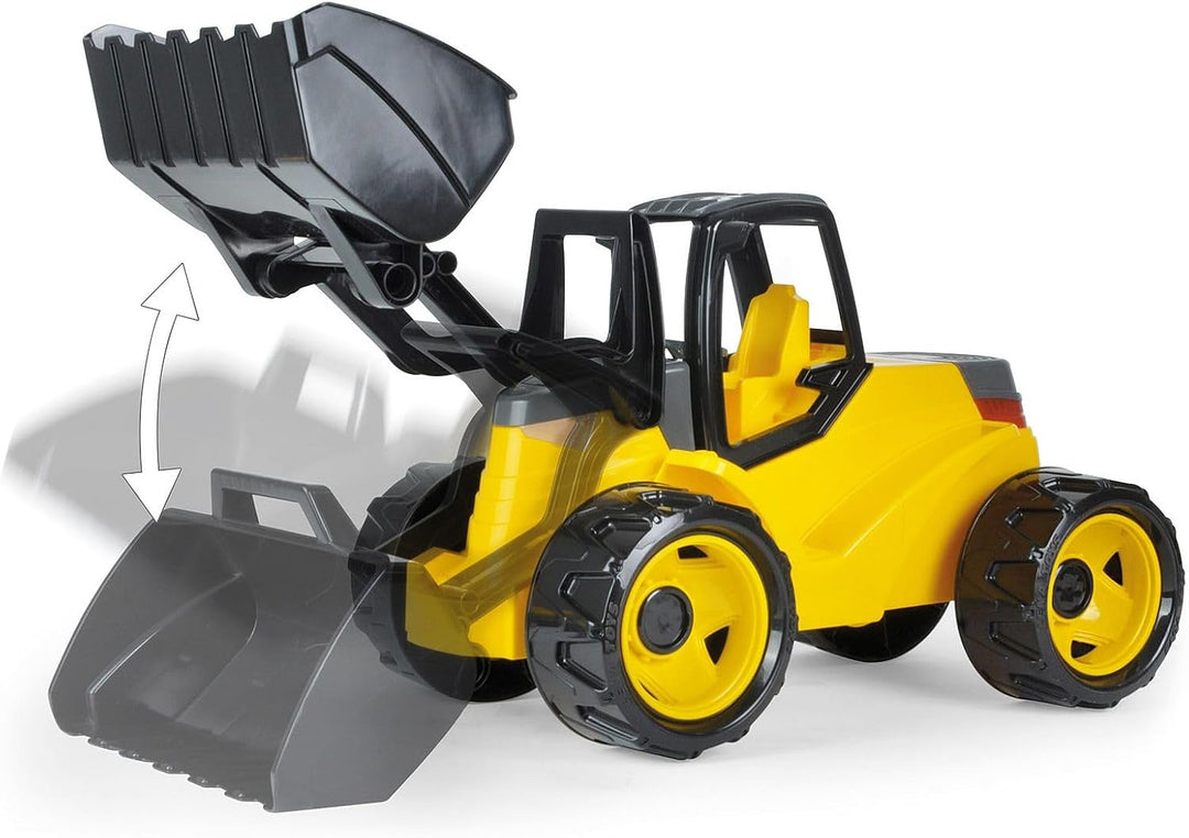 Lena 02142 - Giga Trucks Schaufellader Pro schwarz und gelb, Starke Riesen Radlader ca. 67 cm, moder