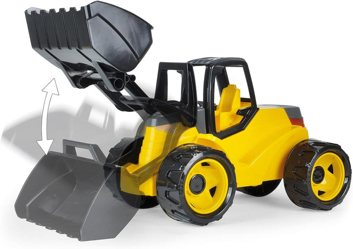 Lena 02142 - Giga Trucks Schaufellader Pro schwarz und gelb, Starke Riesen Radlader ca. 67 cm, moder