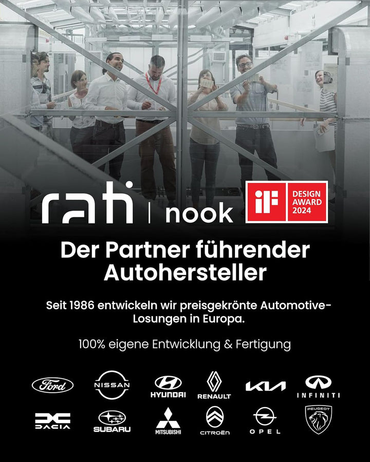 rati Nook 2x Kofferraum Organizer Klett & Antirutschpads Gepäckfixierung Kofferraum - Auf jeder Ober