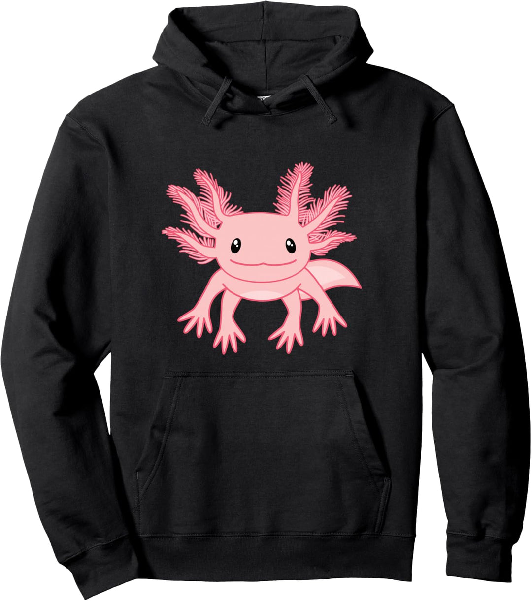 Süsses Rosa Axolotl Kawaii Axolotls Pullover Hoodie