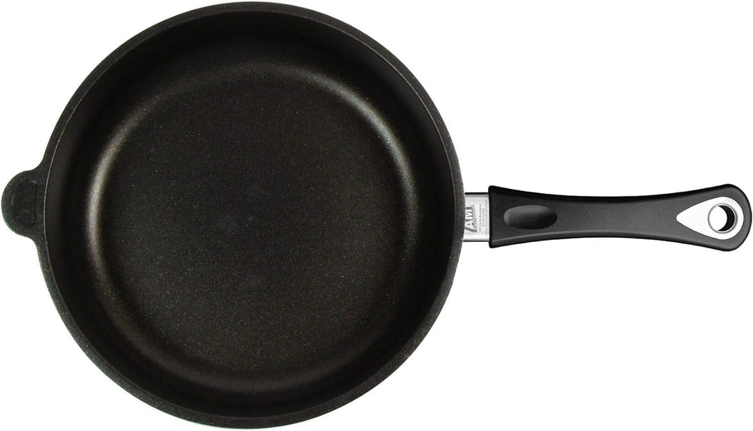 AMT Gastroguss Bratpfanne, 26 cm Ø, 7 cm hoch, Schmorpfanne, fester Stiel, nicht induktionsgeeignet,