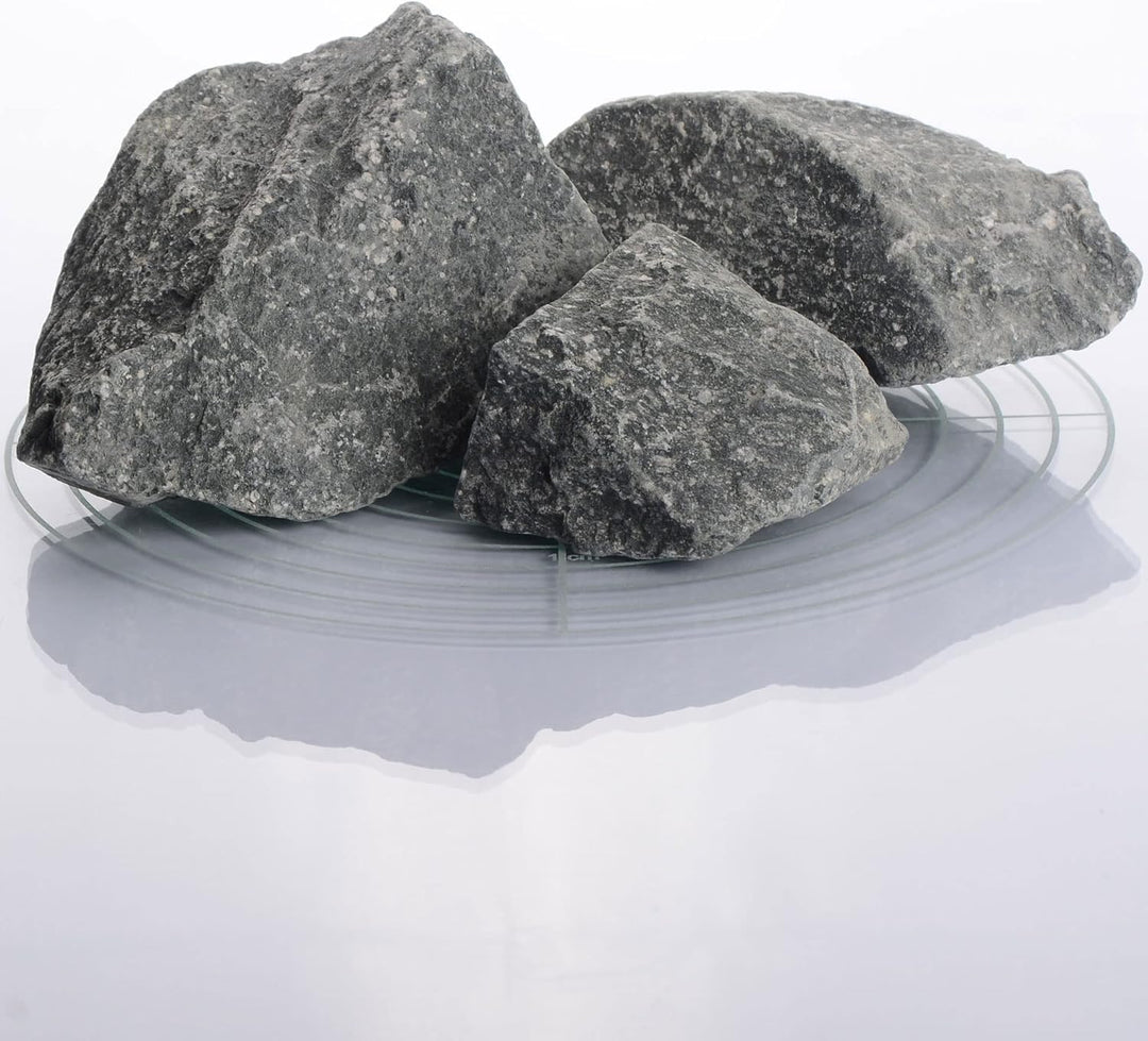 Deutsche Diabas Saunasteine 10 kg 5-8 cm, 5-11 cm oder 8-12 cm von Schicker Mineral, hochwertige Auf