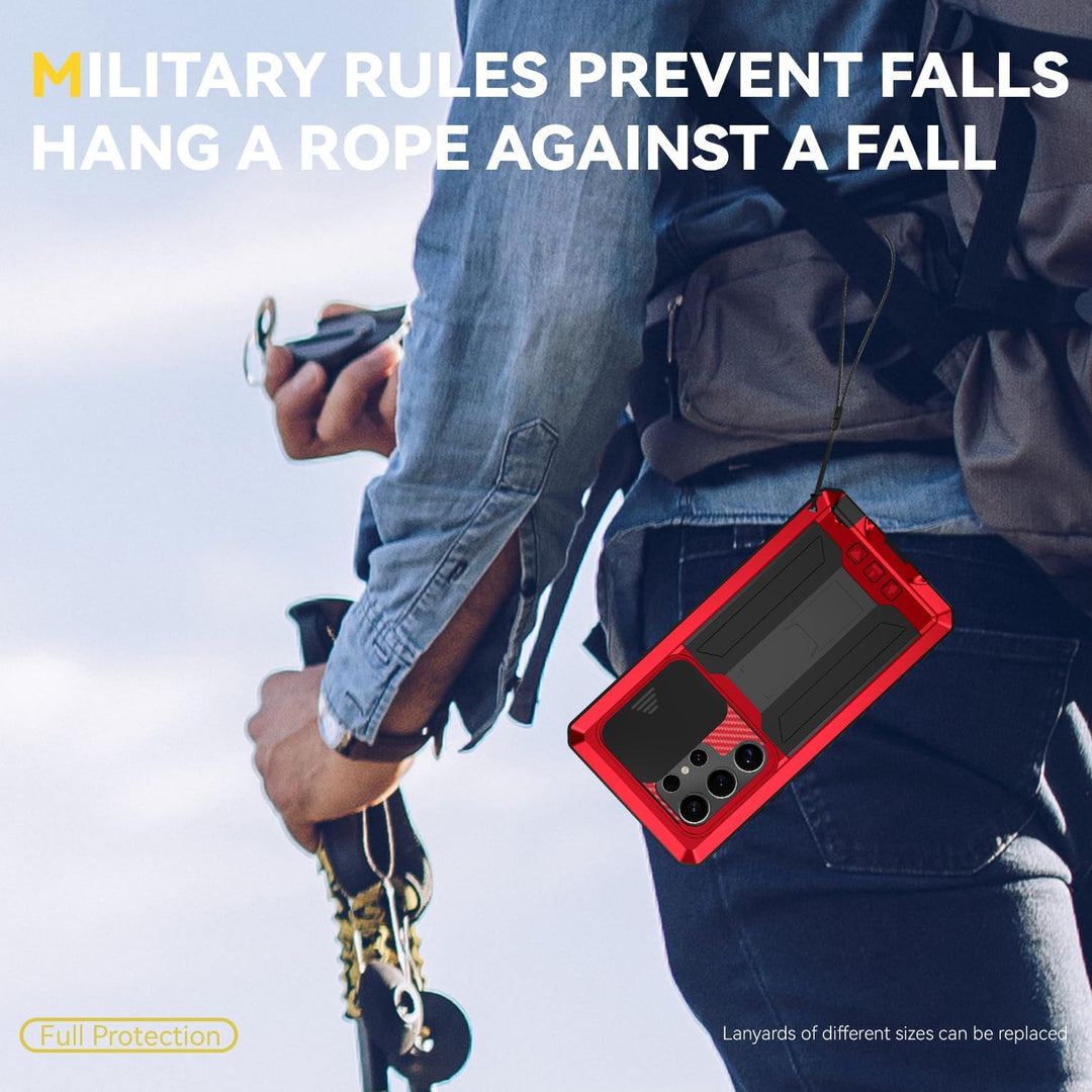 MIYIYQP Kompatibel mit Samsung Galaxy S24 Ultra 5G Handyhülle, Outdoor Powerful Hybrid Schutz stossf