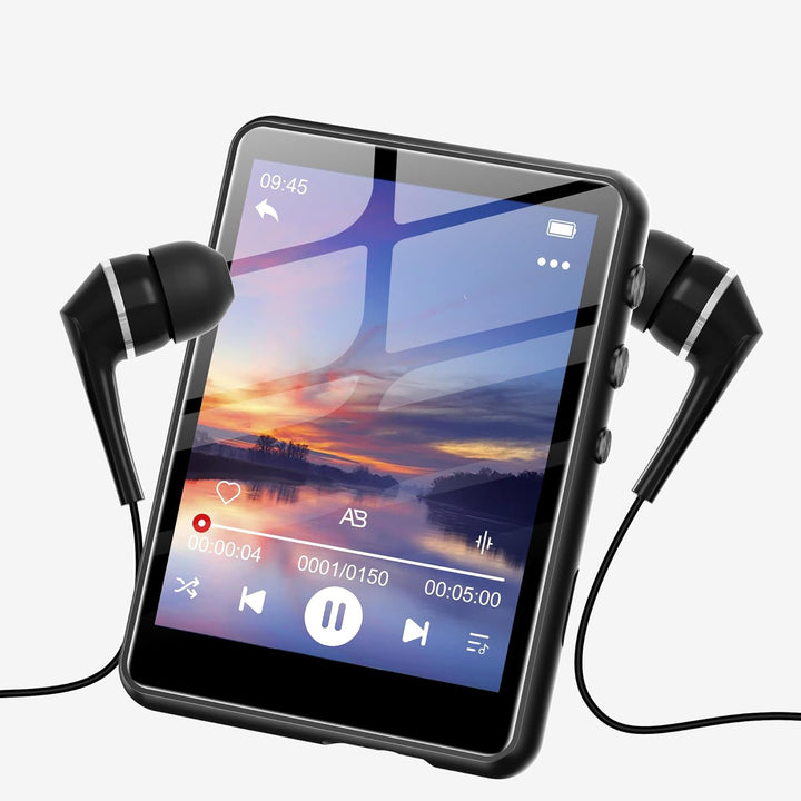 SWOFY 128GB MP3-Player, Bluetooth 5.3, 2,4-Zoll Touchscreen, HiFi-Klang, eingebauter Lautsprecher, A