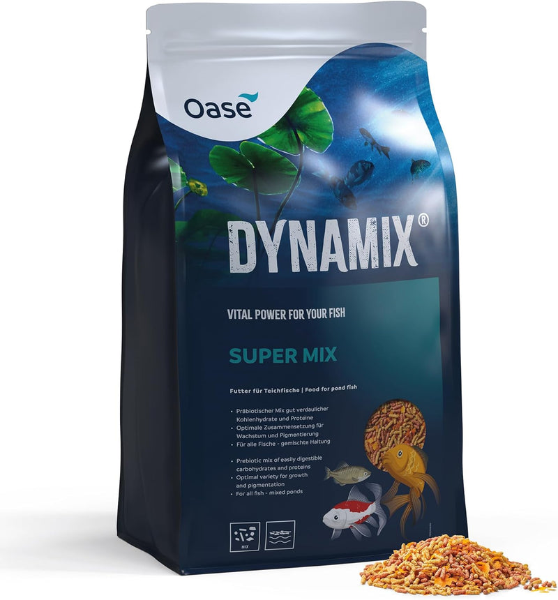 OASE Dynamix Super Mix 20 L, Fischfutter, Teichfischfutter, Futtermischung, ausgewogene Ernährung fü