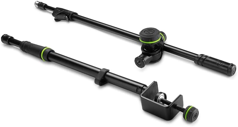 Gravity MS 0200 SET1 Mikrofonstange für Tischmontage inkl. Tischklemme und Galgen Stange, Tischklemm