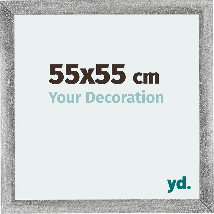 yd. Your Decoration - Bilderrahmen 55x55 cm - Bilderrahmen aus MDF mit Acrylglas - Antireflex - Ausg