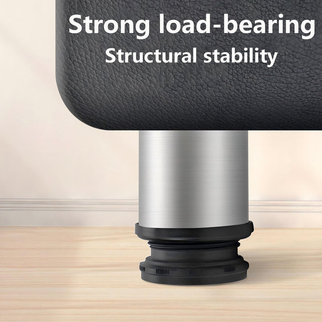 Qrity 4 Stück Verstellbare Möbelfüsse, Tischbeine Rund Edelstahl 120mm, Tischbeine Möbelfuss für Tab