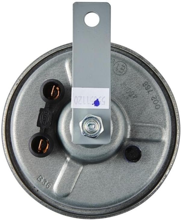HELLA - Horn - B36 - 24V - 116dB(A) - Frequenzbereich: 400Hz - Hochton - Gehäusefarbe: grau - Flachs
