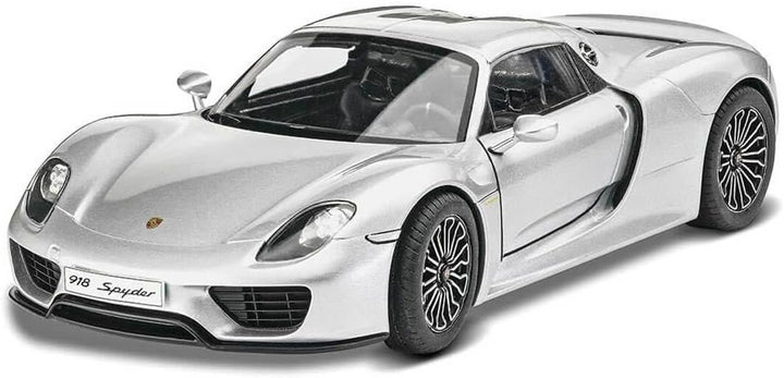 Revell Modellbausatz Auto 1:24 - Porsche 918 Spyder im Massstab 1:24, Level 4, originalgetreue Nachb