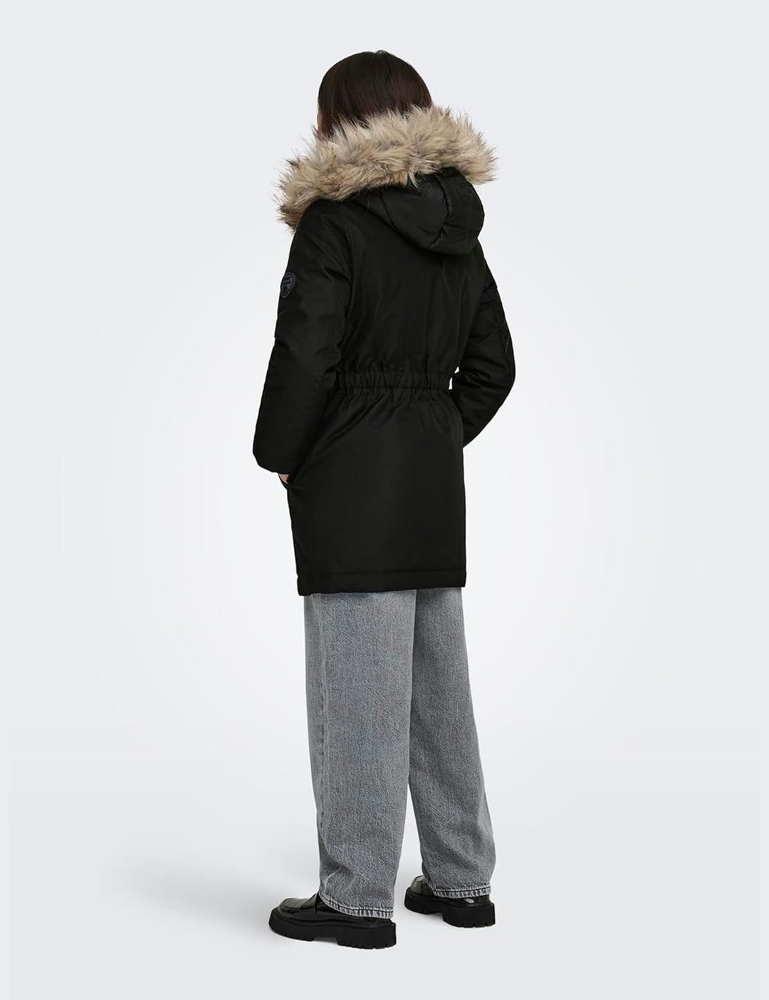 ONLY girl Langer Parka KOGIRIS Langer Parka 116 Black/Detail:fur Light Grey, 116 Black/Detail:fur Li
