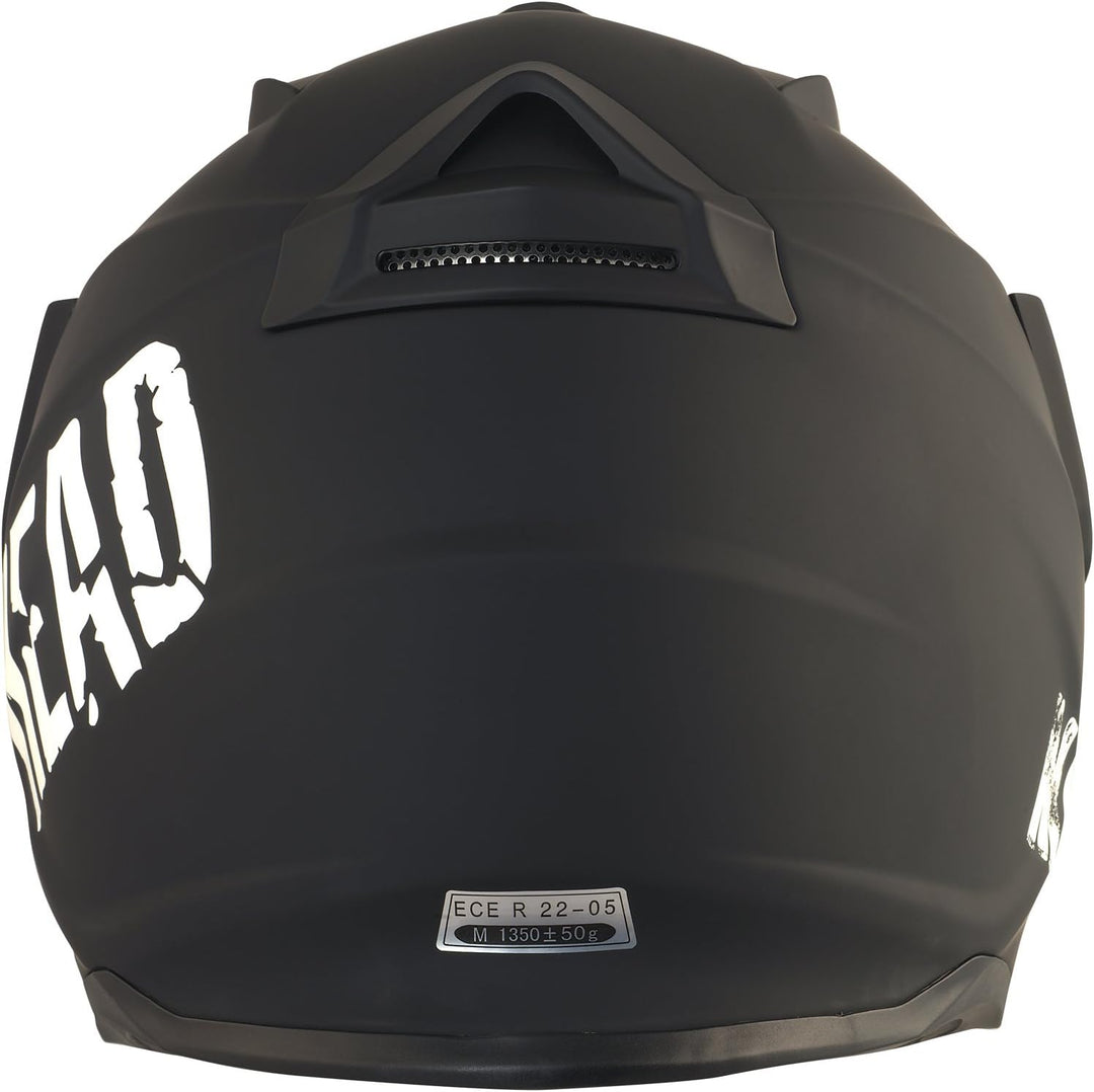 Broken Head made2rebel Motocross-Helm grün, Set mit Visier Gold | Enduro-Helm - MX Cross-Helm mit So
