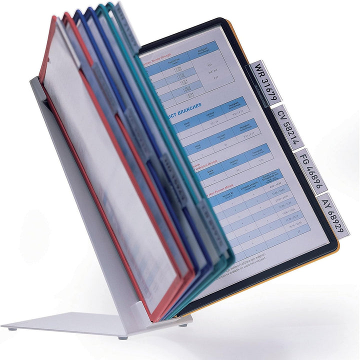 Durable Tisch-Sichttafelsystem (Vario Table 20, mit 20 Sichttafeln) mehrfarbig, 569900 Tisch 20 Tafe