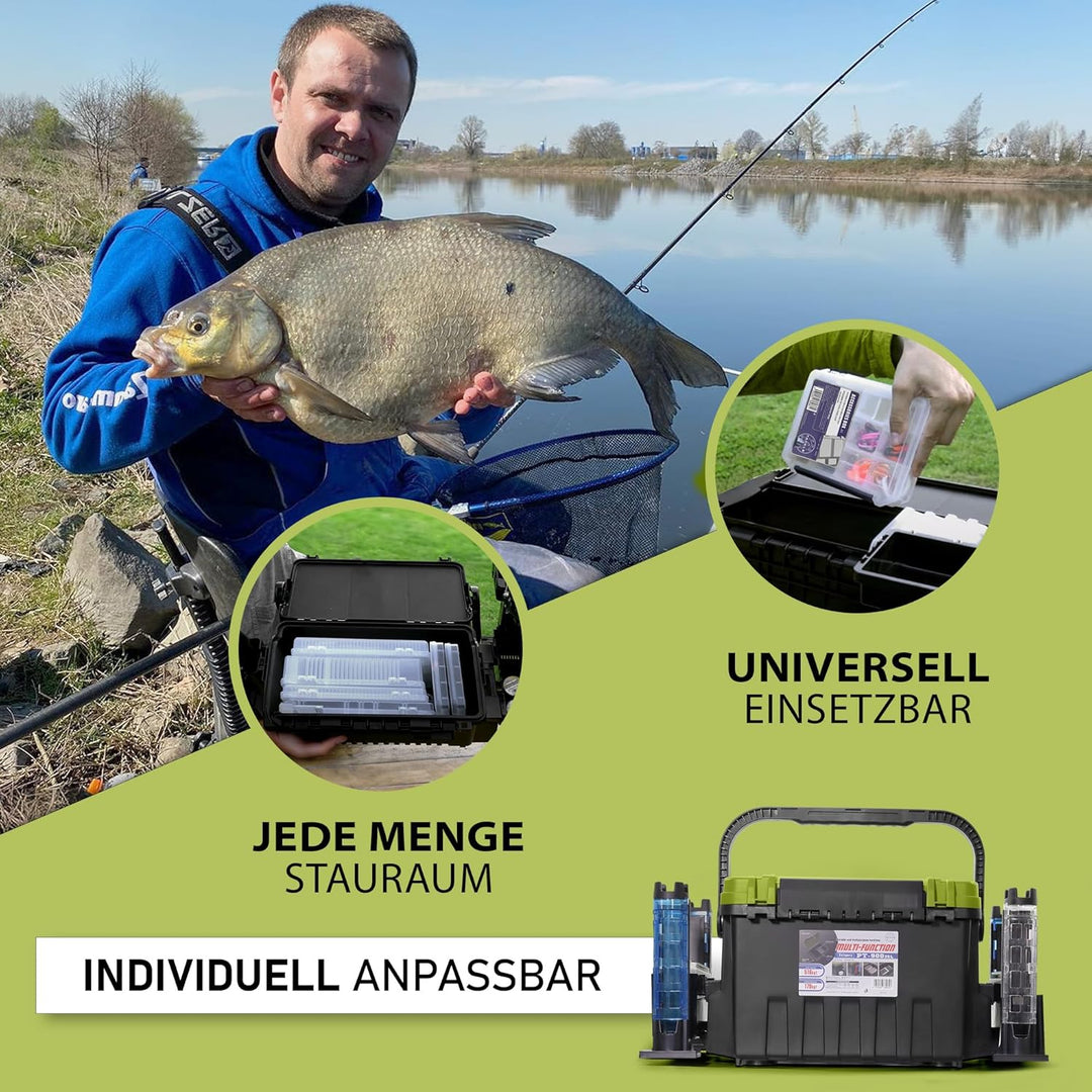 Pro Tackle Competition XL Angelkoffer Angelbox Angelzubehör Gerätebox Box (XL (54 x 35 x 34.30cm))