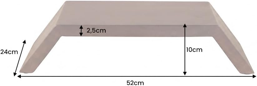 Riess Ambiente Massiver Monitorständer Gatsby - 50cm - braun - Mangoholz Laptoptisch | Unikat, indiv