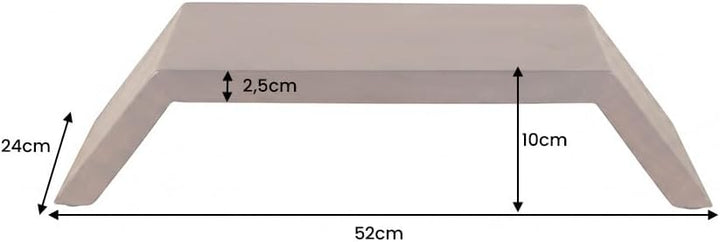Riess Ambiente Massiver Monitorständer Gatsby - 50cm - braun - Mangoholz Laptoptisch | Unikat, indiv