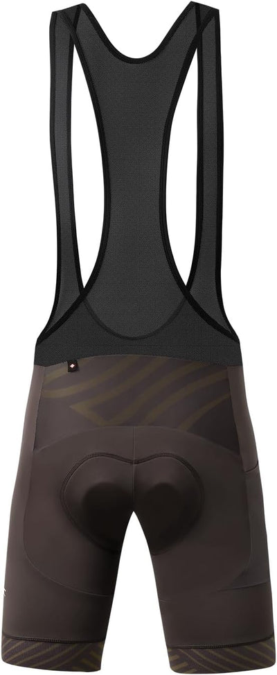 Santic Trägerhose Fahrrad Herren Fahrradhose Kurz mit Sitzpolster Radhose Herren Kurz Gepolstert M G