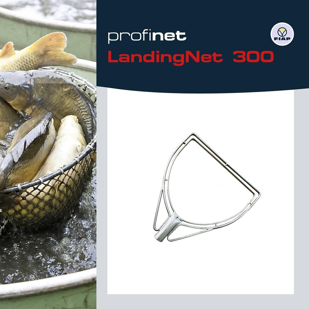 FIAP profinet LandingNet 300 - Profi Kescherbügel - D-Form - Fischkescher - Teichkescher - Material