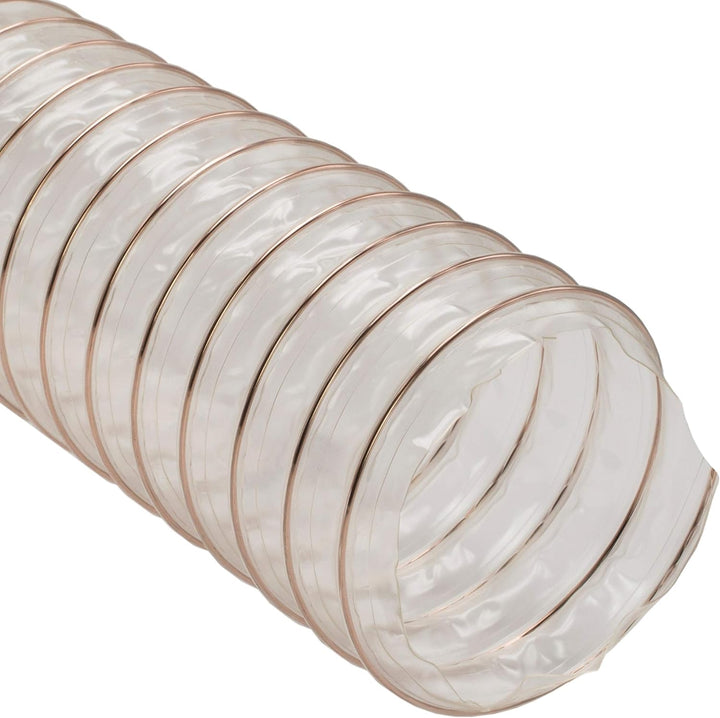 Absaugschlauch PREMIUM Qualität transparent 0,6 mm Absauganlage Spiralschlauch schwer entflammbar Fl