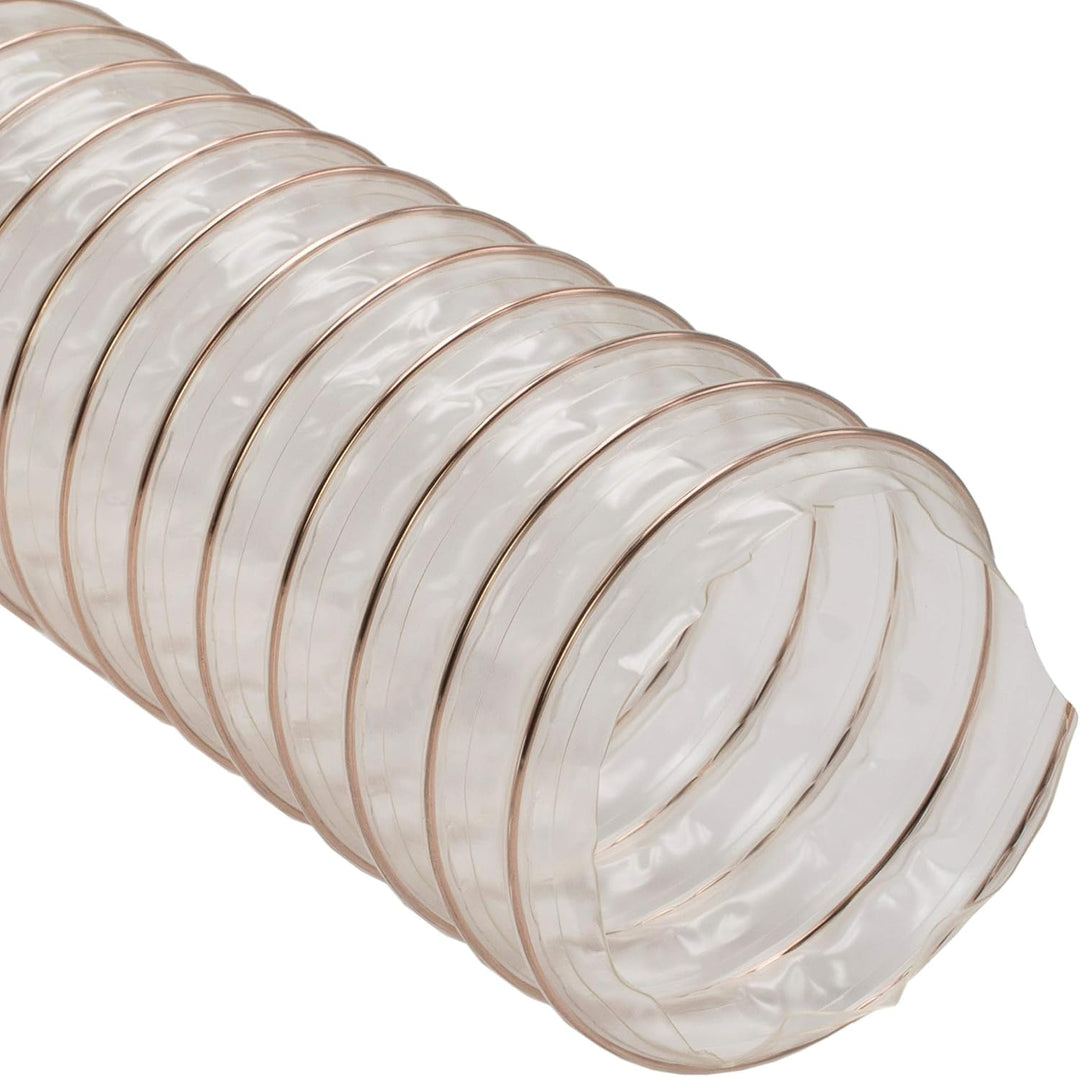 Absaugschlauch PREMIUM Qualität transparent 0,6 mm Absauganlage Spiralschlauch schwer entflammbar Fl