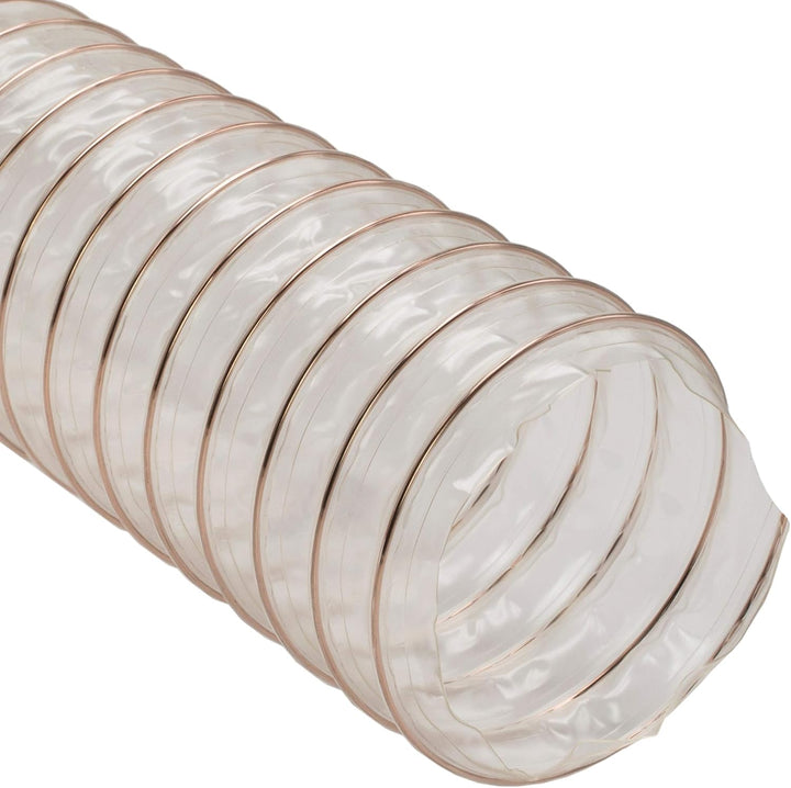 Absaugschlauch PREMIUM Qualität transparent 0,6 mm Absauganlage Spiralschlauch schwer entflammbar Fl