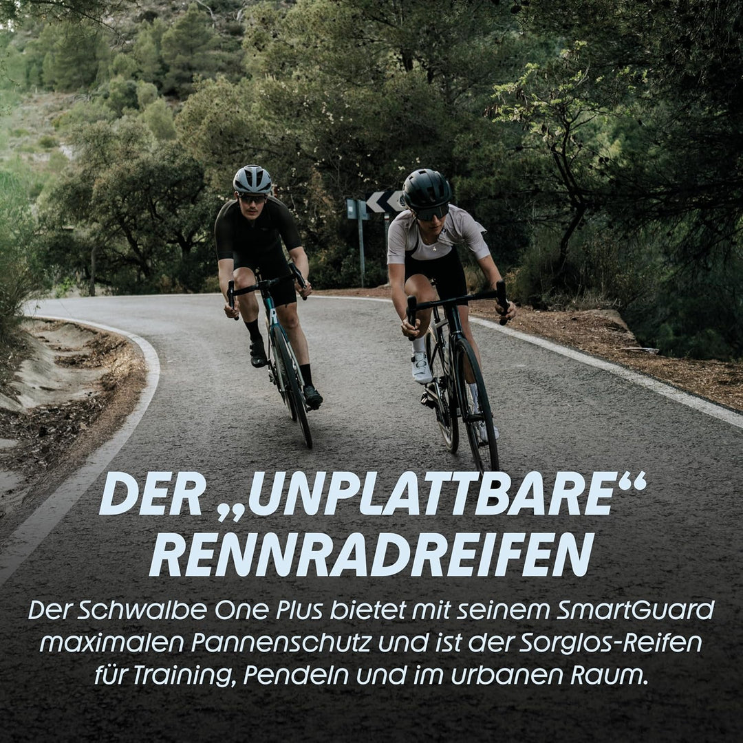 Schwalbe ONE Plus Performance Drahtreifen // 25-622 (700x25C) SmartGuard schwarz Reflex 25-622, schw