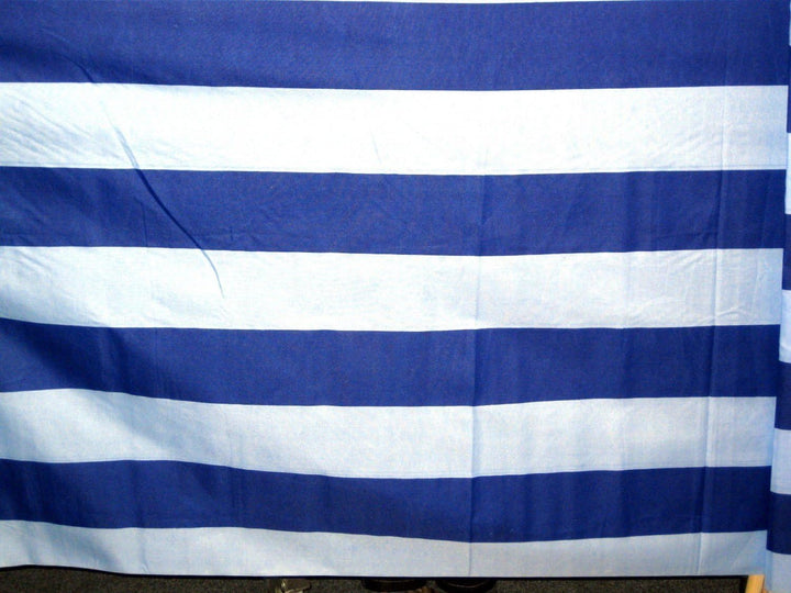 Idena Beach Wind Screen/Windschutz 5 x 0.80 m [ blau/weiss ] gestreift + Gummihammer