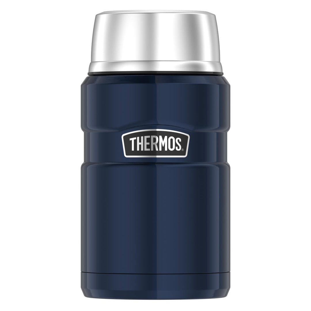 Thermos STAINLESS KING FOOD JAR 0,71l, midnight blue, Thermosbehälter aus Edelstahl, 14h heiss / 24h