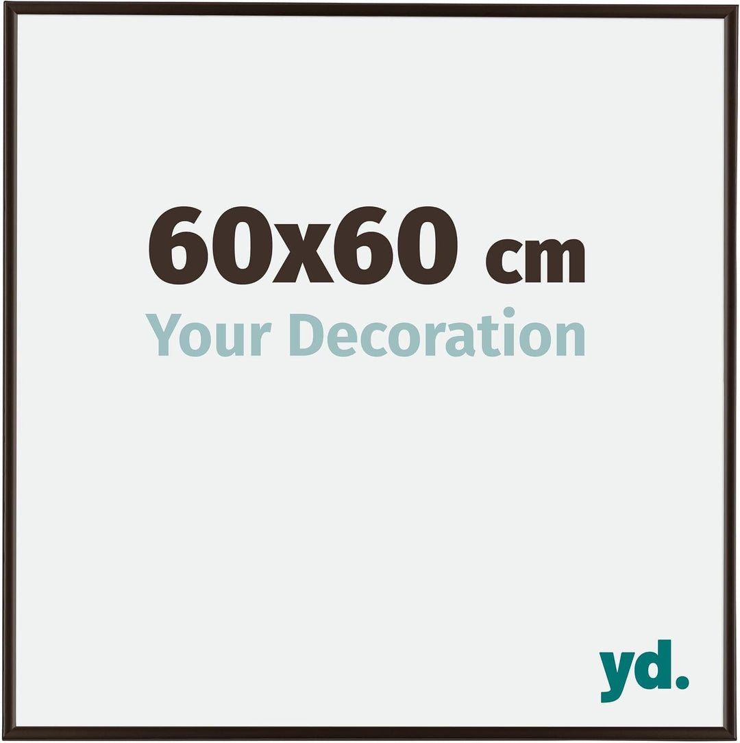 yd. Your Decoration - Bilderrahmen 60x60 cm - Bilderrahmen aus Kunststoff mit Acrylglas - Antireflex