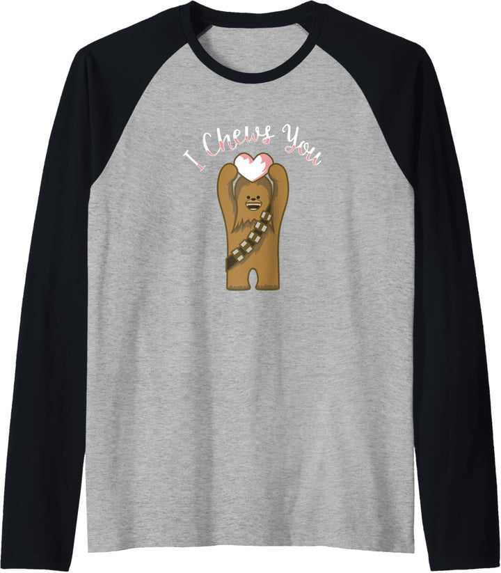 Star Wars Valentines I Chews You Chewbacca Raglan