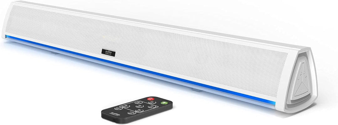 Audible Fidelity Soundbar für TV-Geräte mit Bluetooth, Lautsprecher für TV, PC, Gaming mit RGB-LED-D