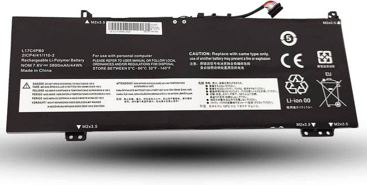 FengWings® L17C4PB0 L17M4PB0 Akku 7.6V 5800mAh, L17C4PB0 L17M4PB0 L17C4PB0, Kompatibel mit Laptop Le