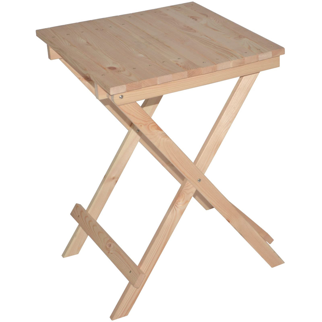 Froeschl Autozubehoer Holztisch Klapptisch Gartentisch Beistelltisch Campingtisch klappbar aus Kiefe