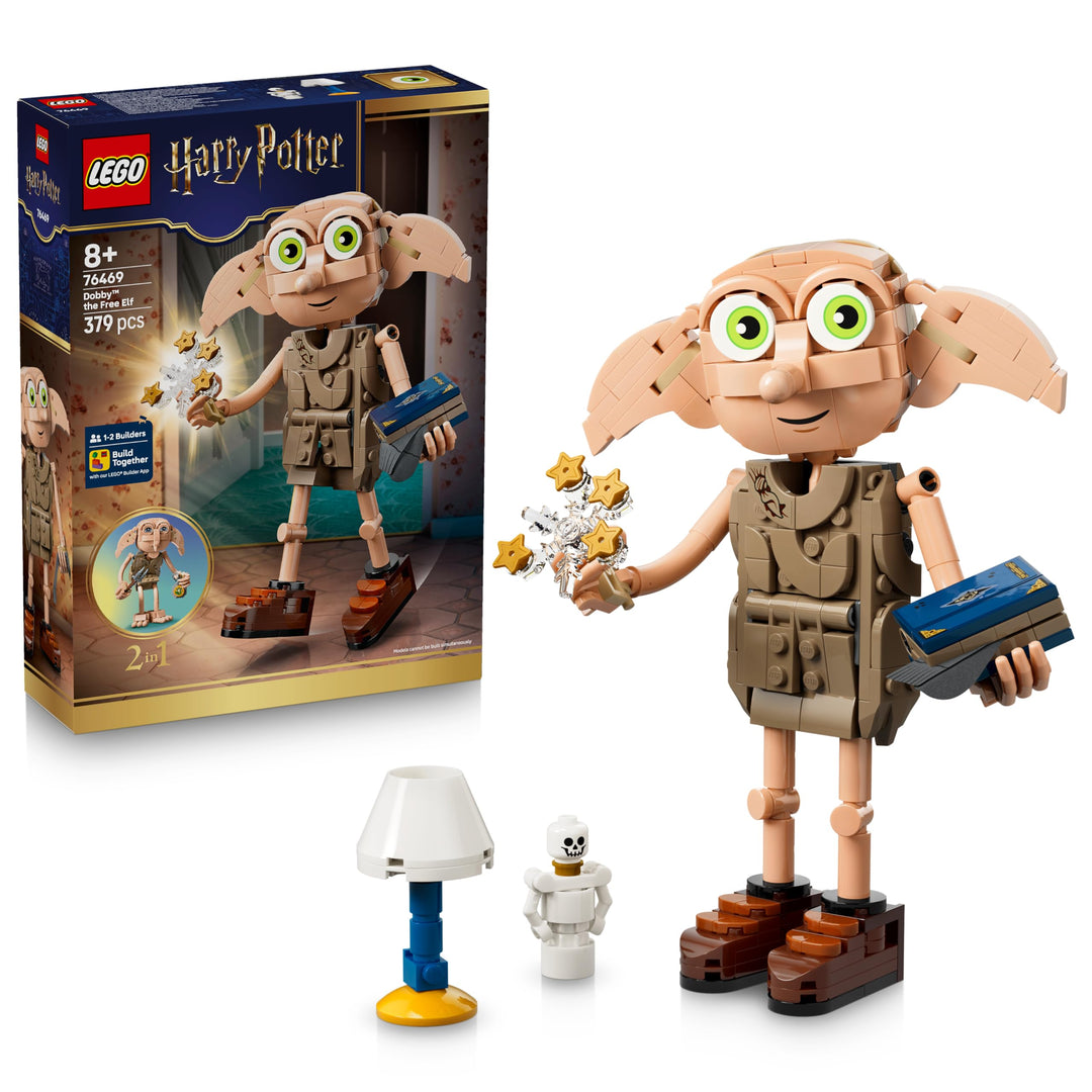 LEGO Harry Potter Dobby, der Freie Elf Spielzeug - Modellbau umbaubar in eine Kreacher Figur - DIY K