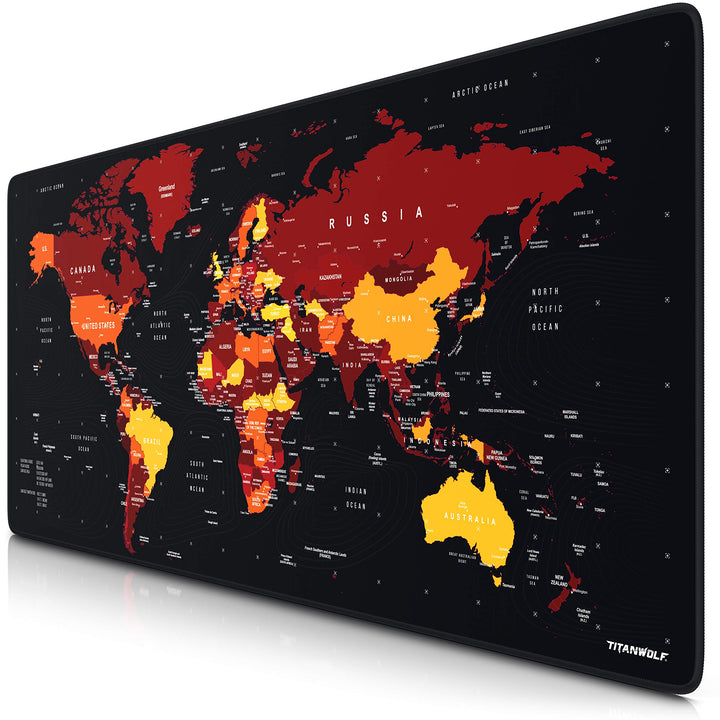 TITANWOLF – XXL Gaming Mauspad 900x400 mm - Tischunterlage Mousepad gross - Präzision und Geschwindi