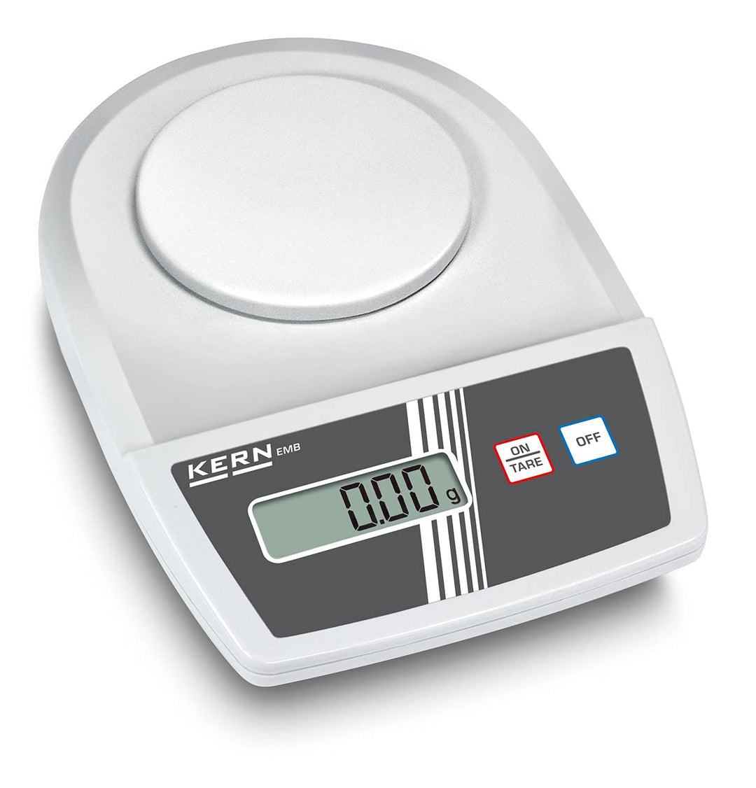 KERN Schulwaage EMB 200-2 (Laborwaage, Wiegebereich max. 200 g, Ablesbarkeit 0,01 g, Reproduzierbark