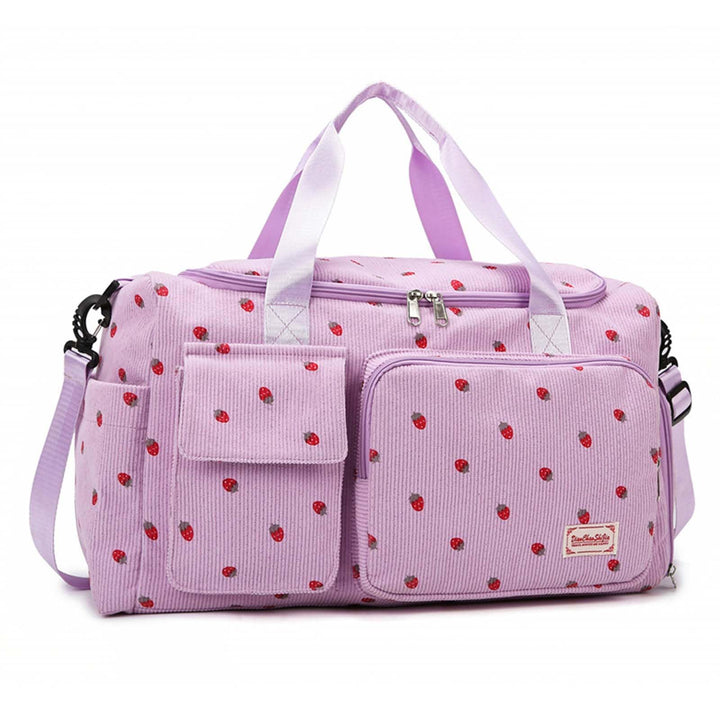 Sporttasche für Damen, Faltbare Reisetasche, Handgepäck, Fitnesstasche, Wochenendtasche mit Schuhfac