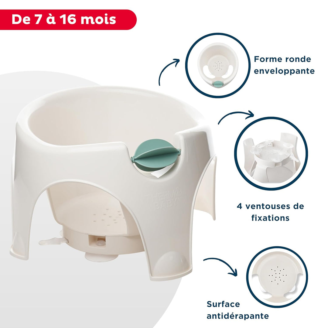 THERMOBABY Schwimmring für Kinder AQUAFUN Weiss - Blaues Spielzeug, weiß