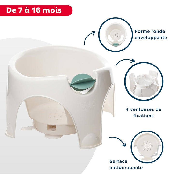 THERMOBABY Schwimmring für Kinder AQUAFUN Weiss - Blaues Spielzeug, weiß