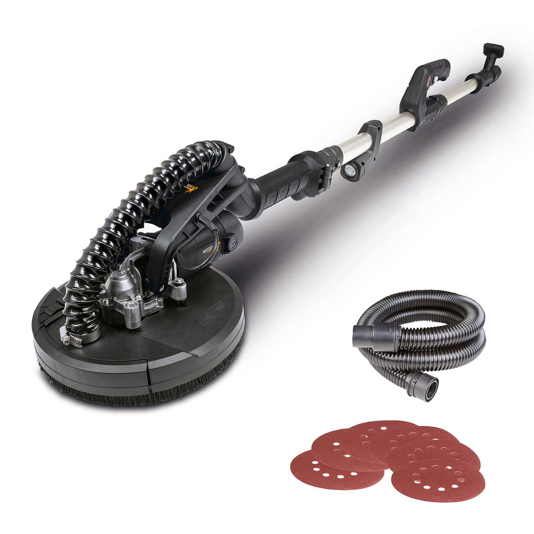 Woodster Wand -& Deckenschleifer DWS90x Langhalsschleifer mit 710W Leistung | Teleskopfunktion, Vari