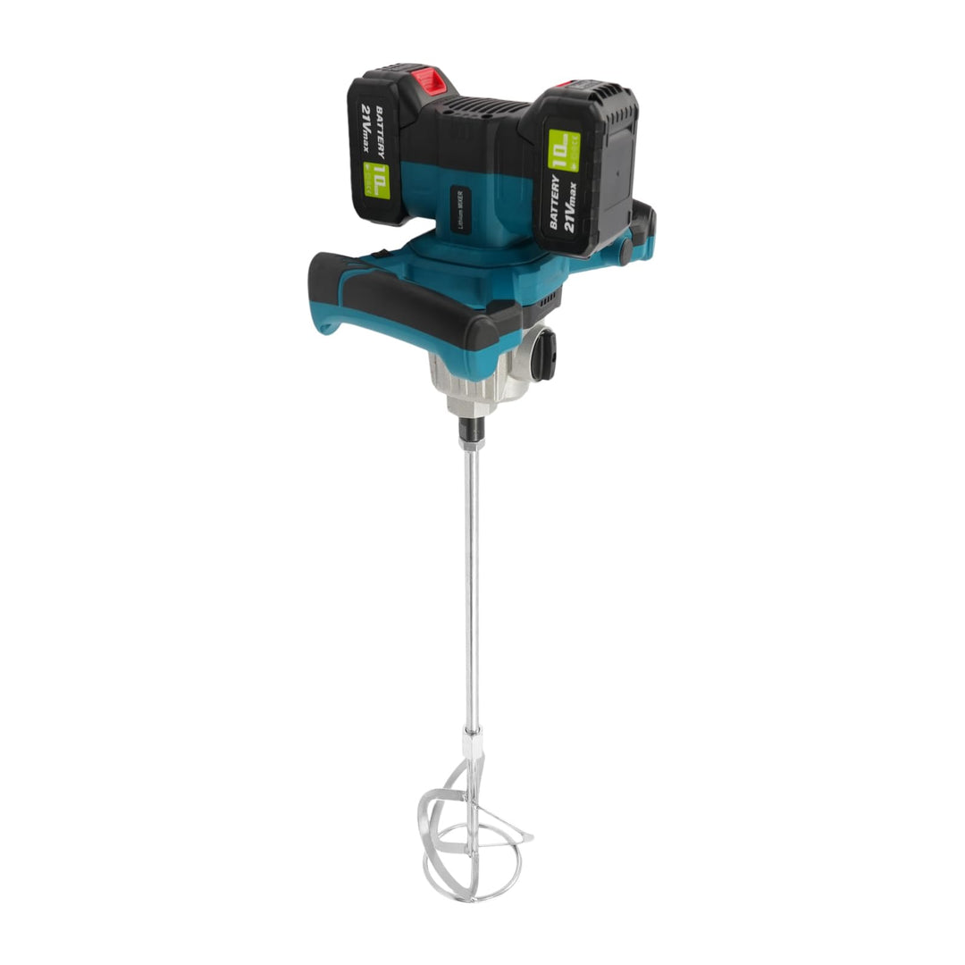 21V Akku Mörtelrührer, 1200W Bürstenloser Motor mit 65 Nm Drehmoment, 6-stufige Drehzahlregelung & 2