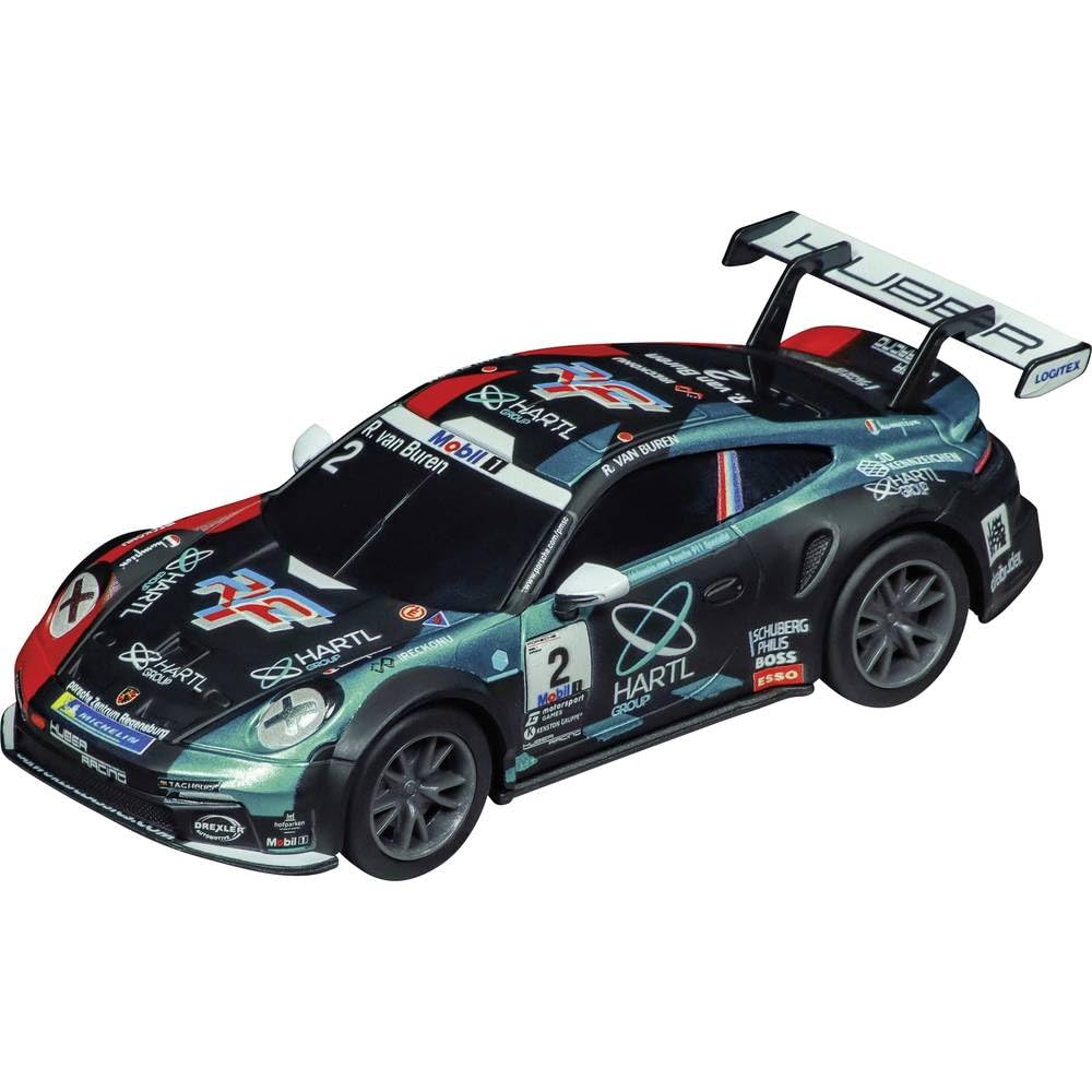 Carrera - 20064244 GO!!! Porsche 992 GT3 Cup Huber Racing, No.2 | Massstab 1:43 Slotcar | Kompatibel