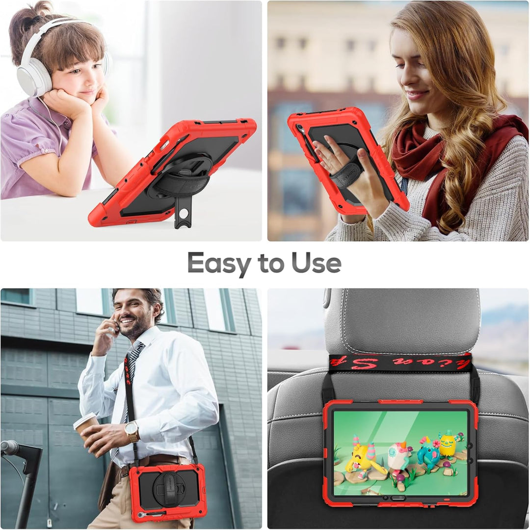 SEYMAC Hülle für Samsung Galaxy Tab S10 Lite / S10 FE / S9 FE 10,9 Zoll / S9 11 Zoll, Stossfeste Hül