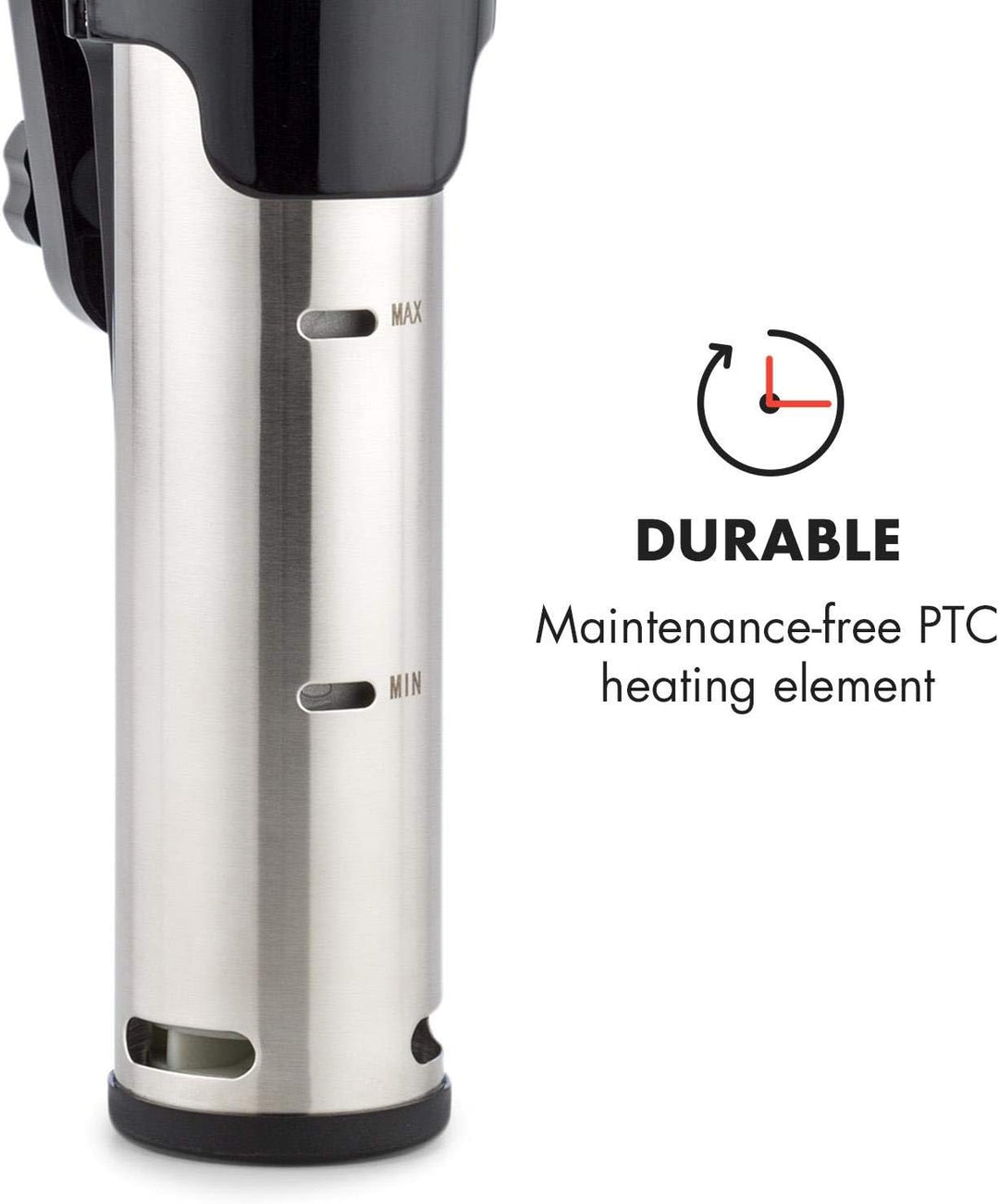 Klarstein Quickstick- Sous-Vide Garer, Präzisionskochtopf, Schongarer, 1300 Watt, Timerfunktion, 3D