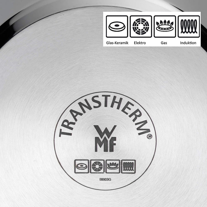 WMF Mini Servier-/ Bratpfanne beschichtet, klein 18 cm, Cromargan Edelstahl poliert, Induktion, stap