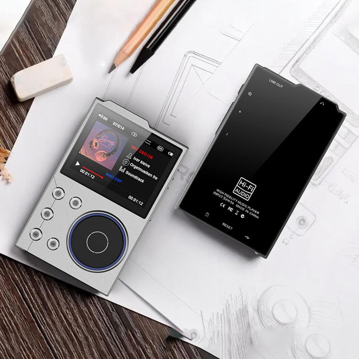 HiFi-MP3-Player, Bluetooth 5.3, Verlustfreier Sound, Hochauflösender Musik-Player, Tragbarer Audio-P
