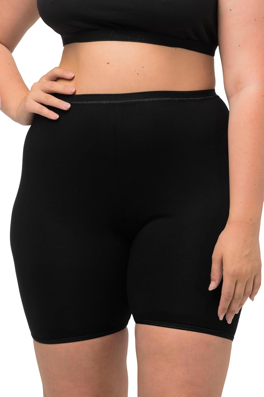 Ulla Popken Damen Pantys, 3er-Pack Panties (3er Pack) 42-44 Schwarz, 42-44 Schwarz