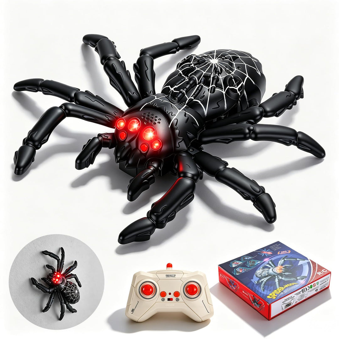 Ferngesteuerte Spinne Spielzeug Auto, RC Wandkletterspinne mit 360° Rotation, Stunt RC Auto zum Krab