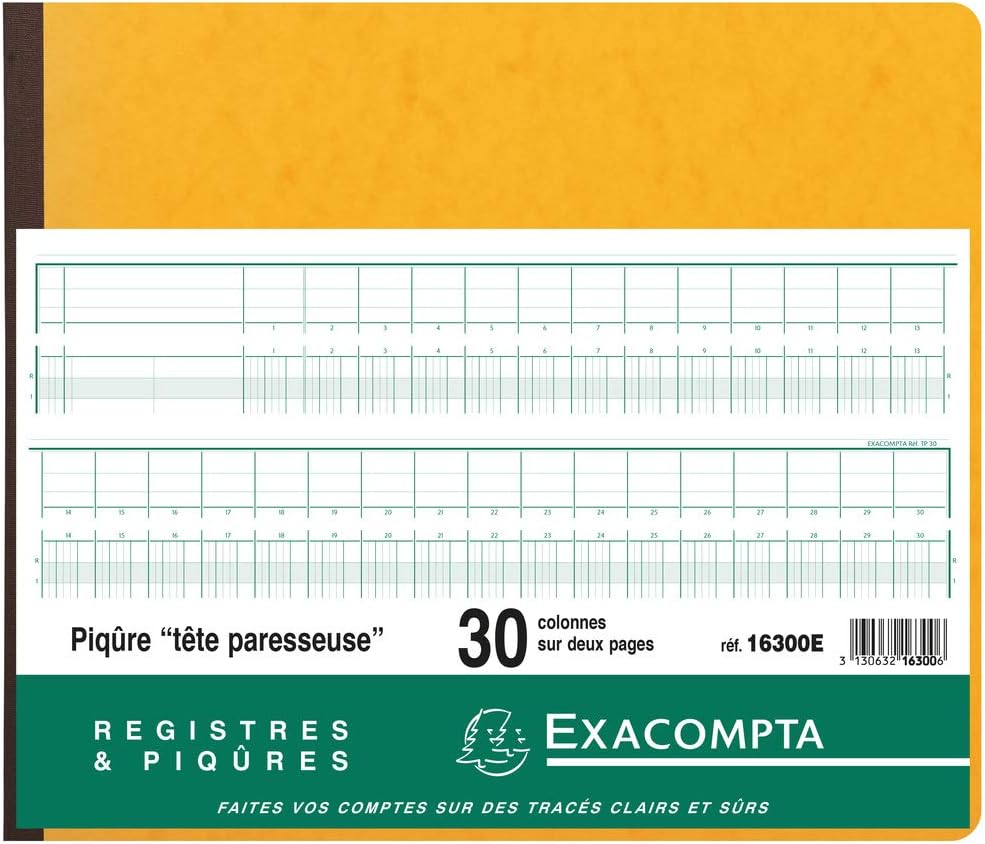 EXACOMPTA Gesch‰ftsbuch mit Kopfleiste, 30 Spalten VE = 1