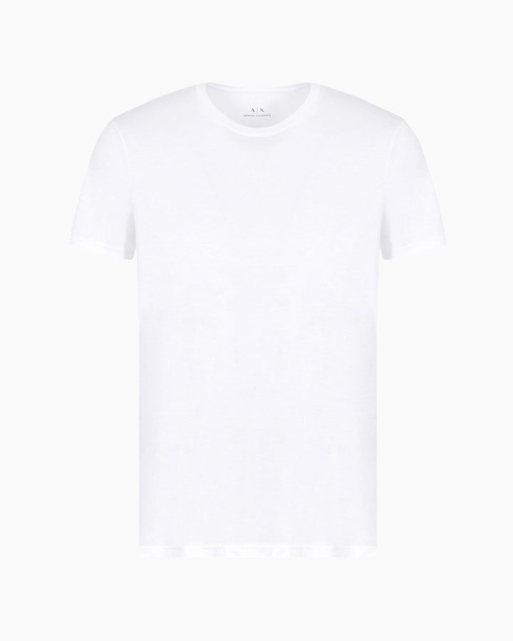 Armani Exchange Herren Pima Small Logo T-Shirt L Weiss, L Weiss